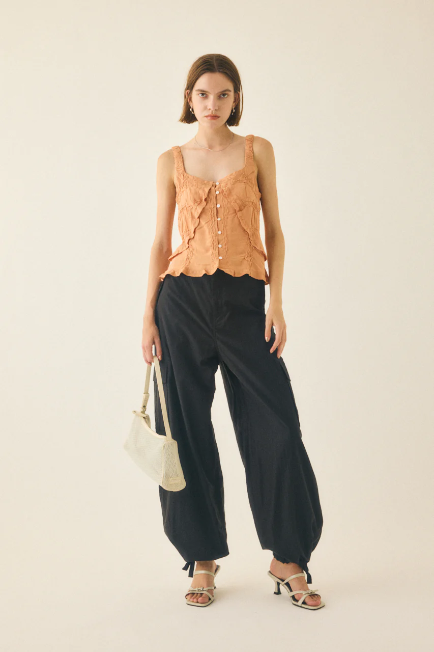 BUTTON UP SMOCKING CAMI - Image 11