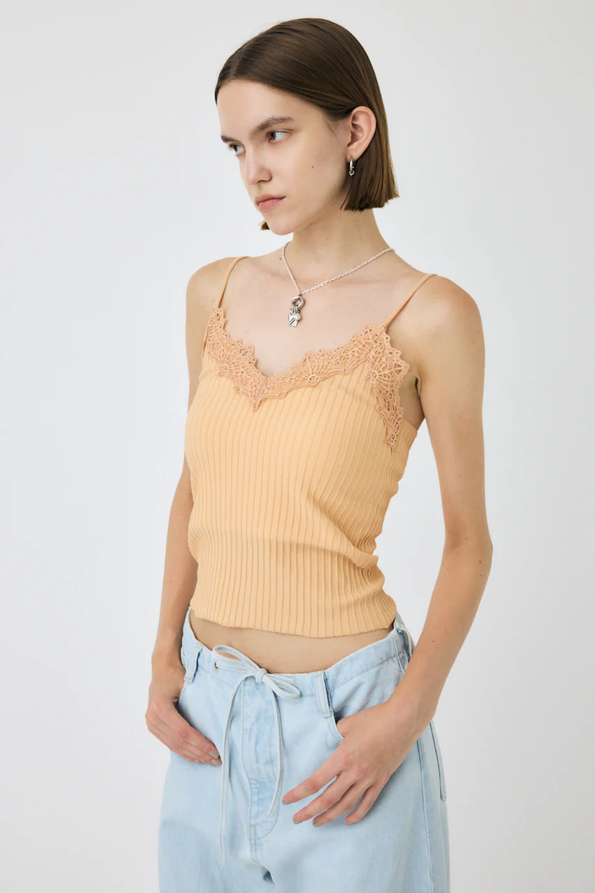 LACE TRIM RIB CAMI - Image 11