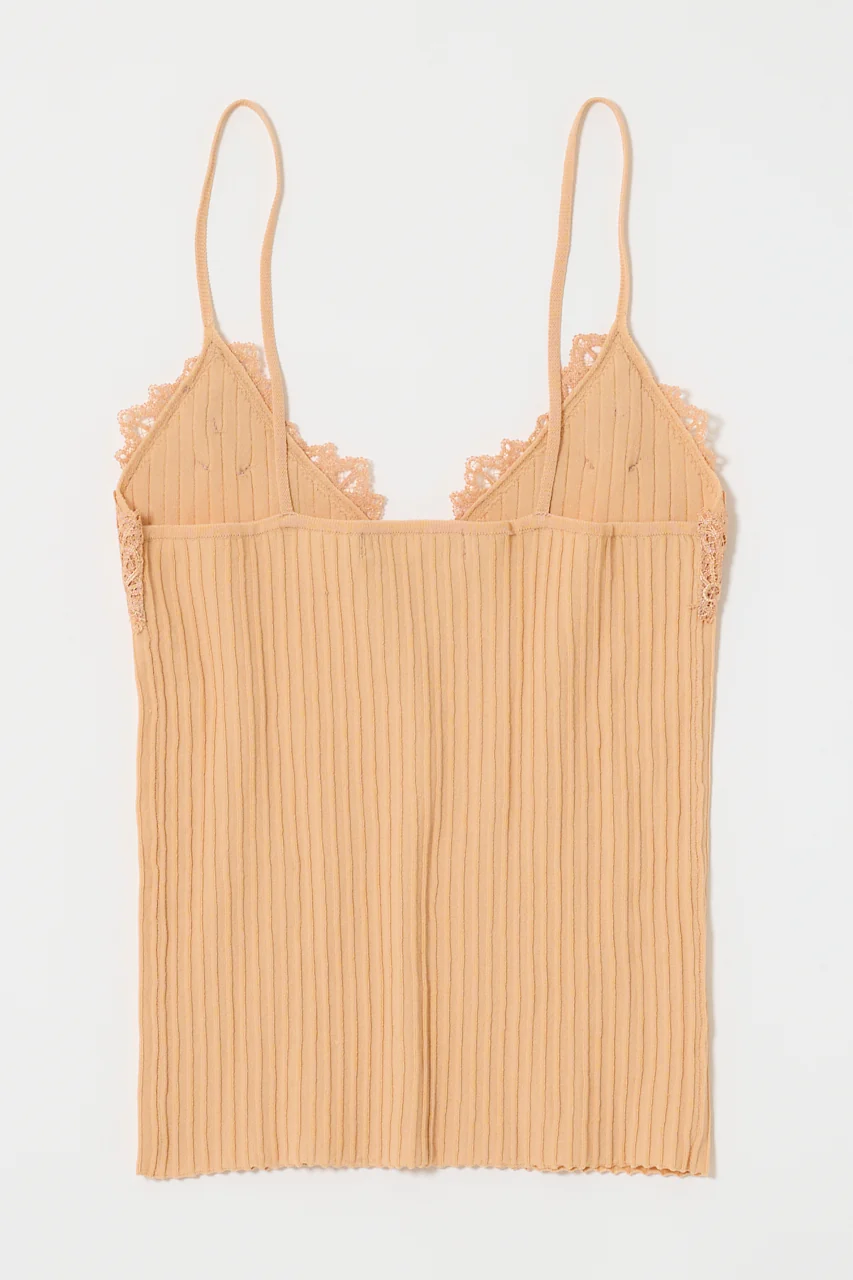 LACE TRIM RIB CAMI - Image 4