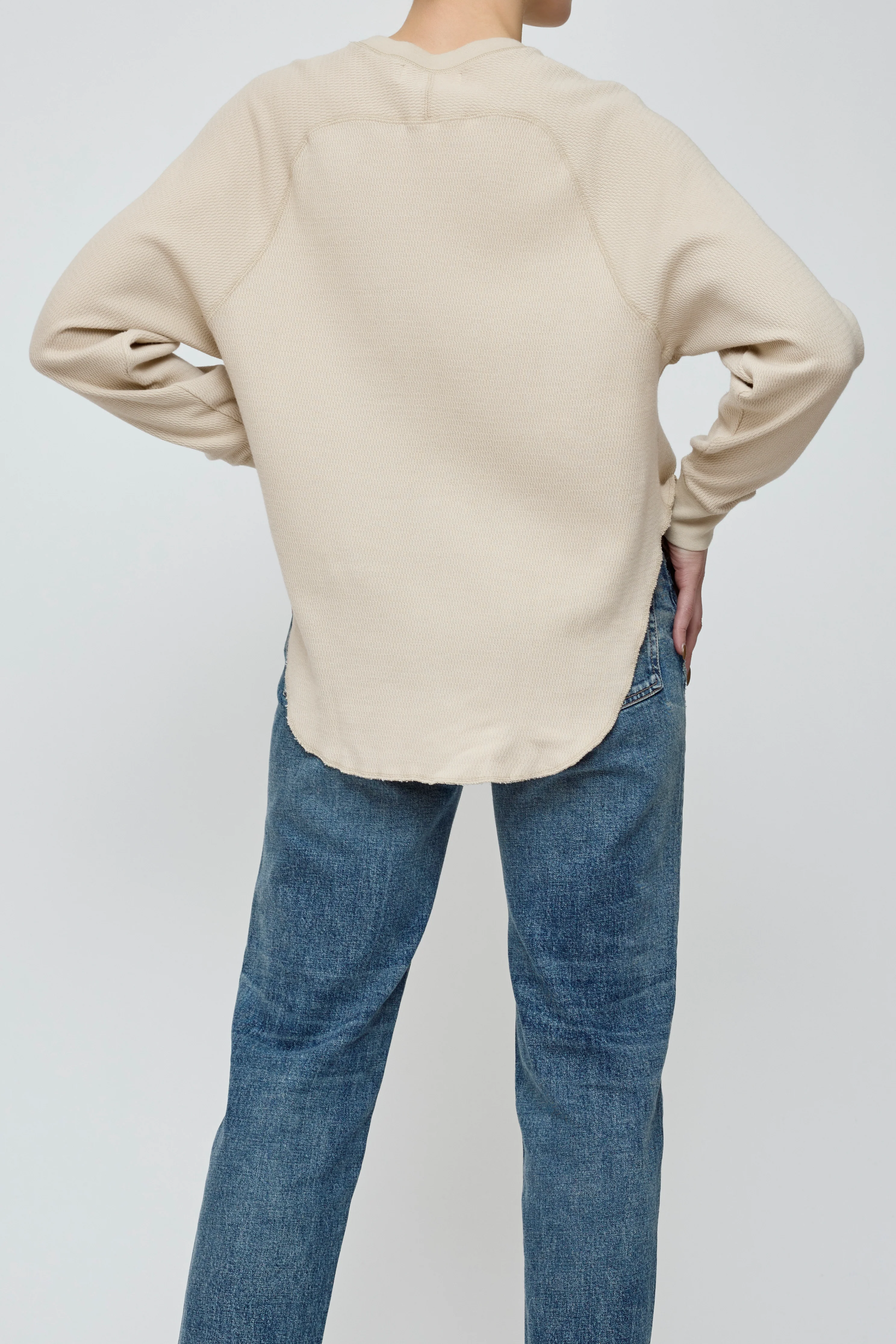 ROUND HEM LOOSE LONG TEE - Image 2
