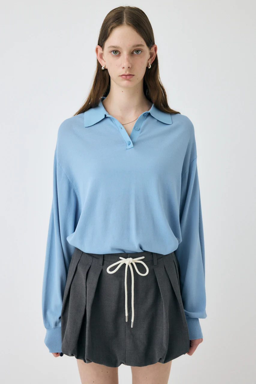 BORDER KNIT POLO - Image 2