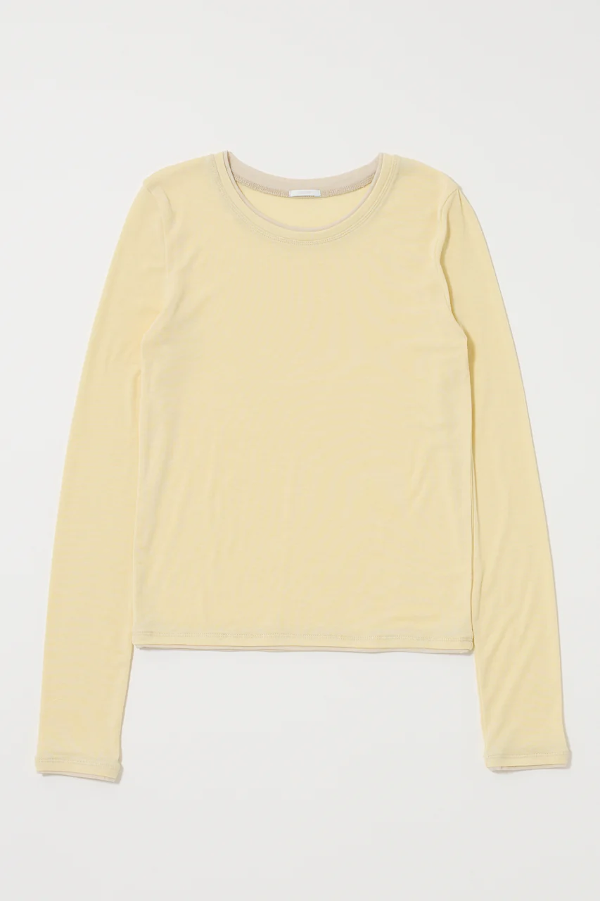 CONTRAST LAYER LONG SLEEVE TEE