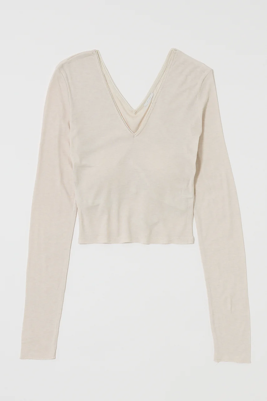DEEP V CUP LONG SLEEVE TEE