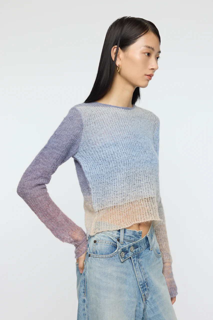GRADATION CROPPED KNIT TOP - Image 11