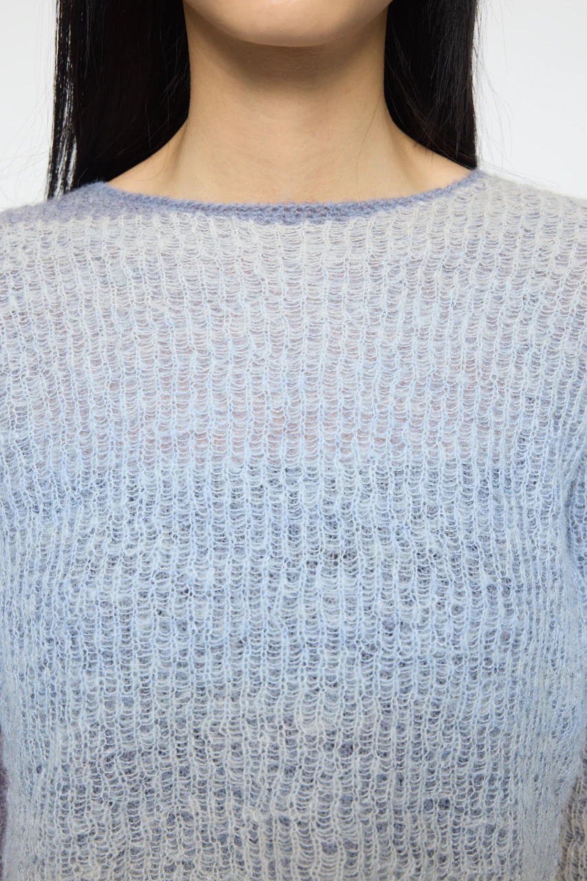 GRADATION CROPPED KNIT TOP - Image 6
