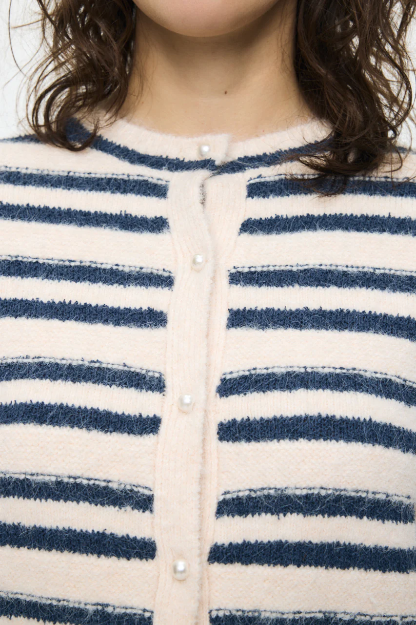 SHADOW STRIPE KNIT CARDIGN - Image 5