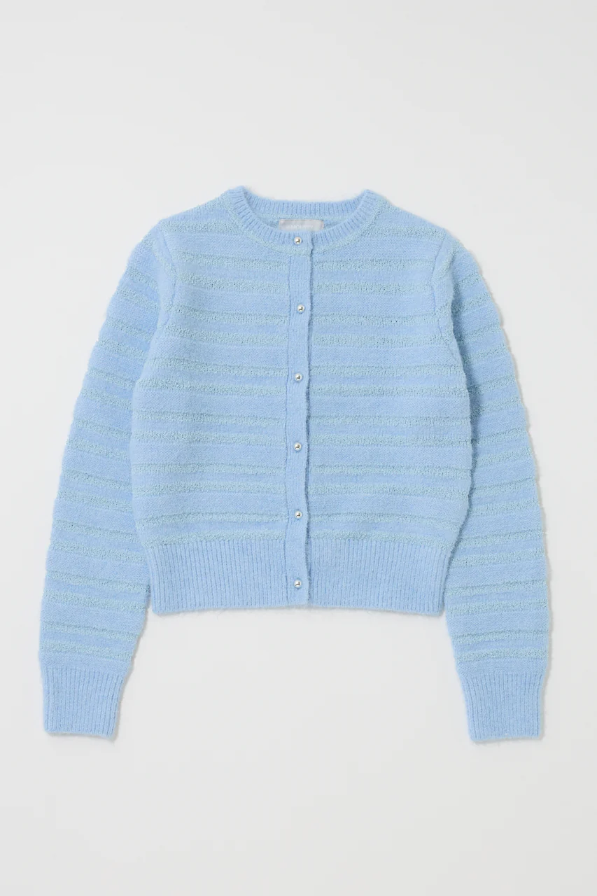 SHADOW STRIPE KNIT CARDIGN