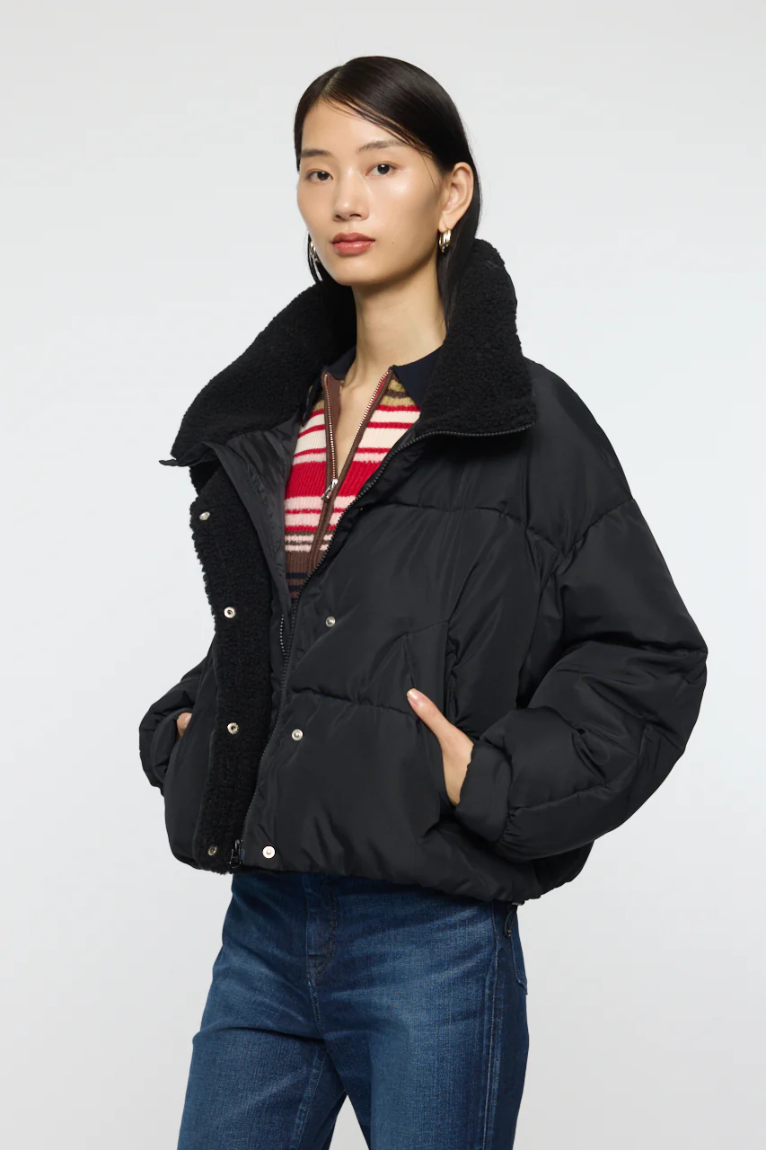 STAND COLLAR PUFFER JACKET - Image 4
