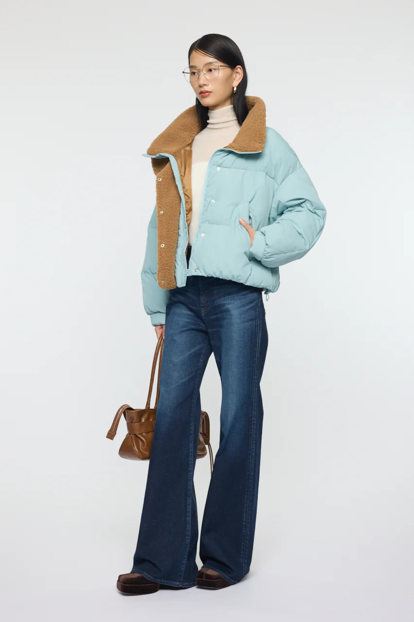 STAND COLLAR PUFFER JACKET - Image 6