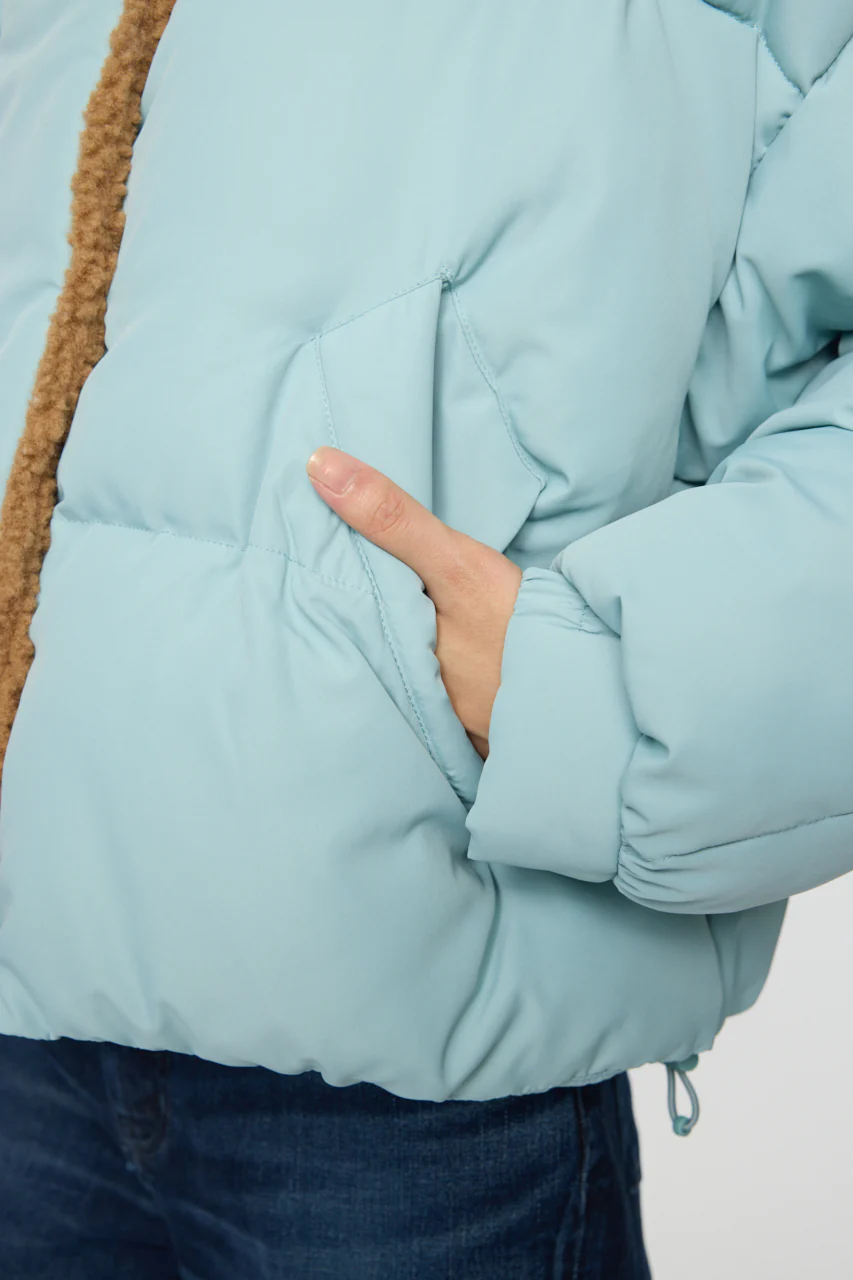 STAND COLLAR PUFFER JACKET - Image 8