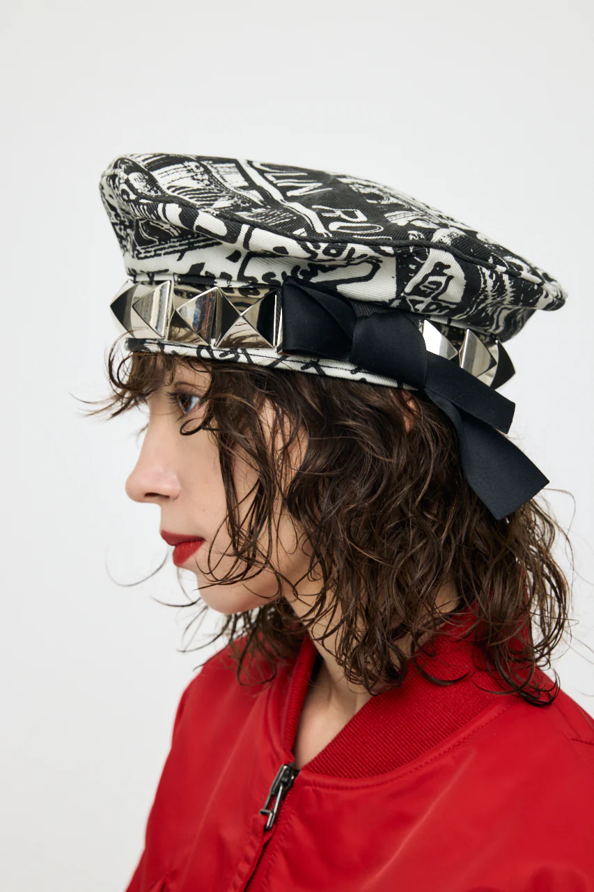 VQ PARIS SYNDROME  DENIM BERET - Image 8